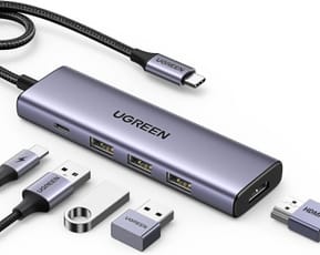 موزع USB-C Ugreen 5 في 1 (15596)