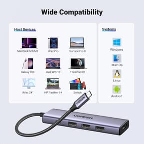 HUB USB-C Ugreen 5 en 1 (15596) — image 5