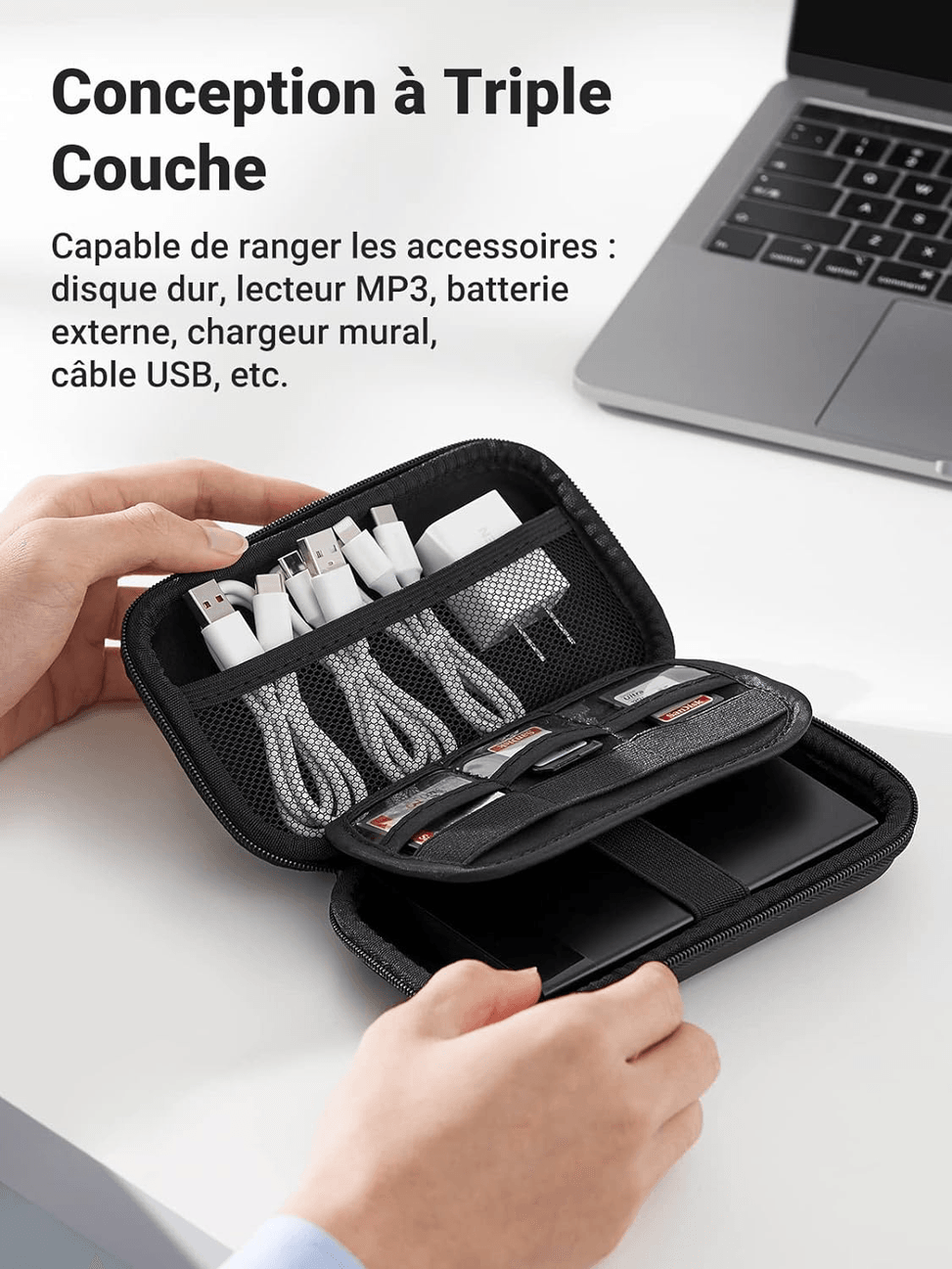 Etui Antichoc rangement Ugreen pour les disque dur 2,5" (40707) — image 3