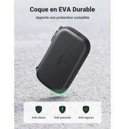 Etui Antichoc rangement Ugreen pour les disque dur 2,5" (40707)