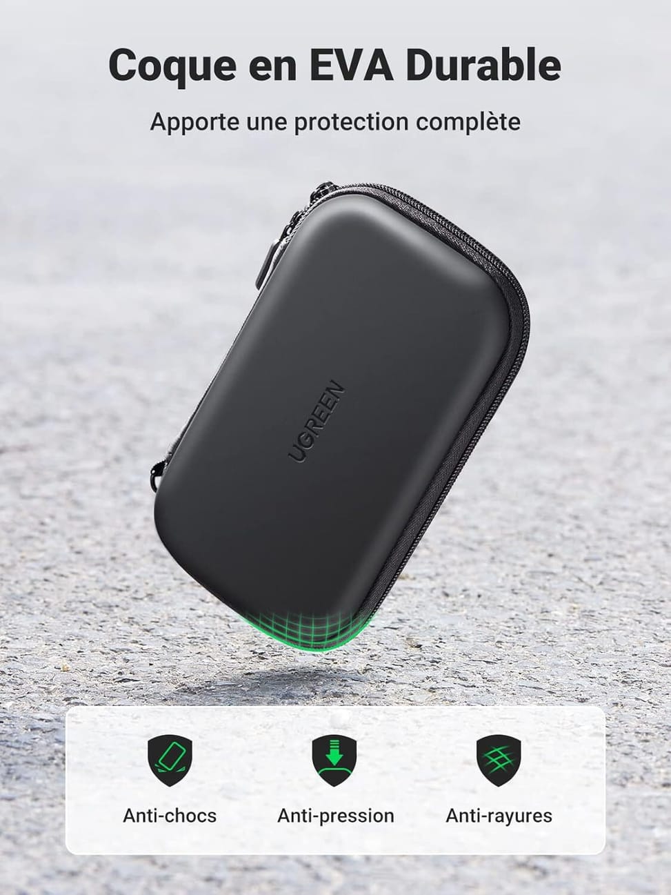 Etui Antichoc rangement Ugreen pour les disque dur 2,5" (40707) — image 6