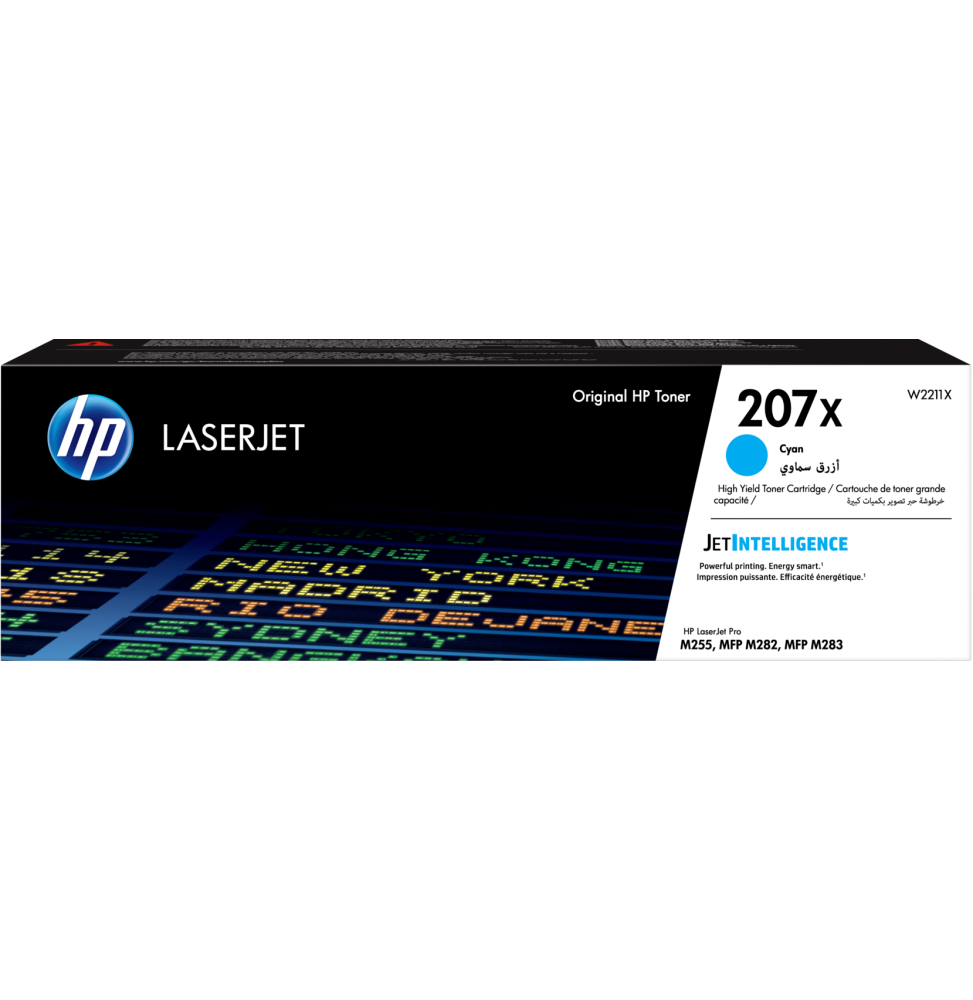 HP Toner cyan LaserJet 207X authentique grande capacité Toner cyan LaserJet HP 207X authentique grande capacité  (W2211X)