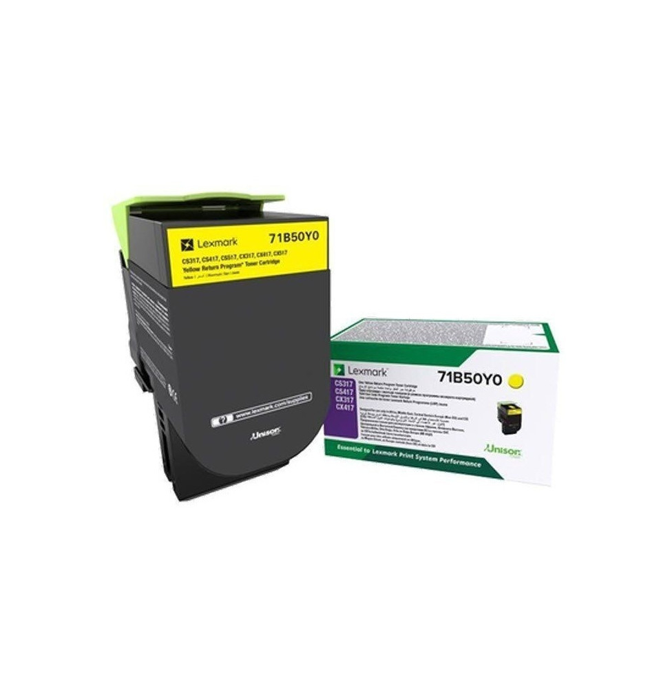 Toner Jaune Lexmark Standard CS/X317 (71B50Y0)