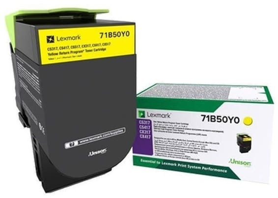 Toner Jaune Lexmark Standard CS/X317 (71B50Y0)