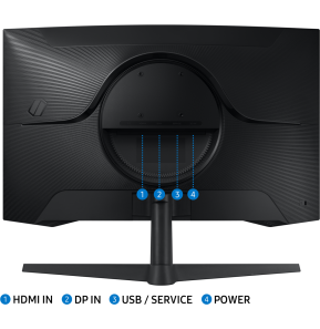 Écran 27" incurvé Gaming Samsung Odyssey G55C (LS27CG552EUXEN