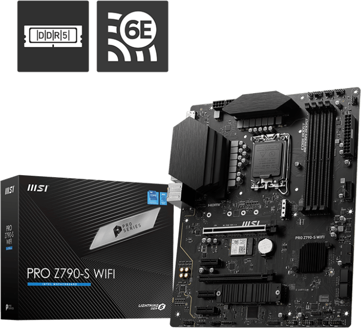 Carte Mère Intel MSI PRO Z790-S WIFI (911-7D88-001) — image 1
