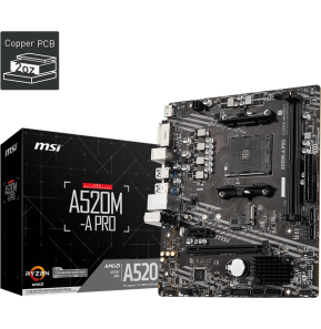 Carte Mère AMD MSI A520M-A PRO (911-7C96-031)