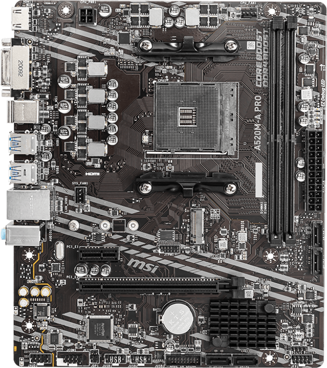 Carte Mère AMD MSI A520M-A PRO (911-7C96-031) — image 3