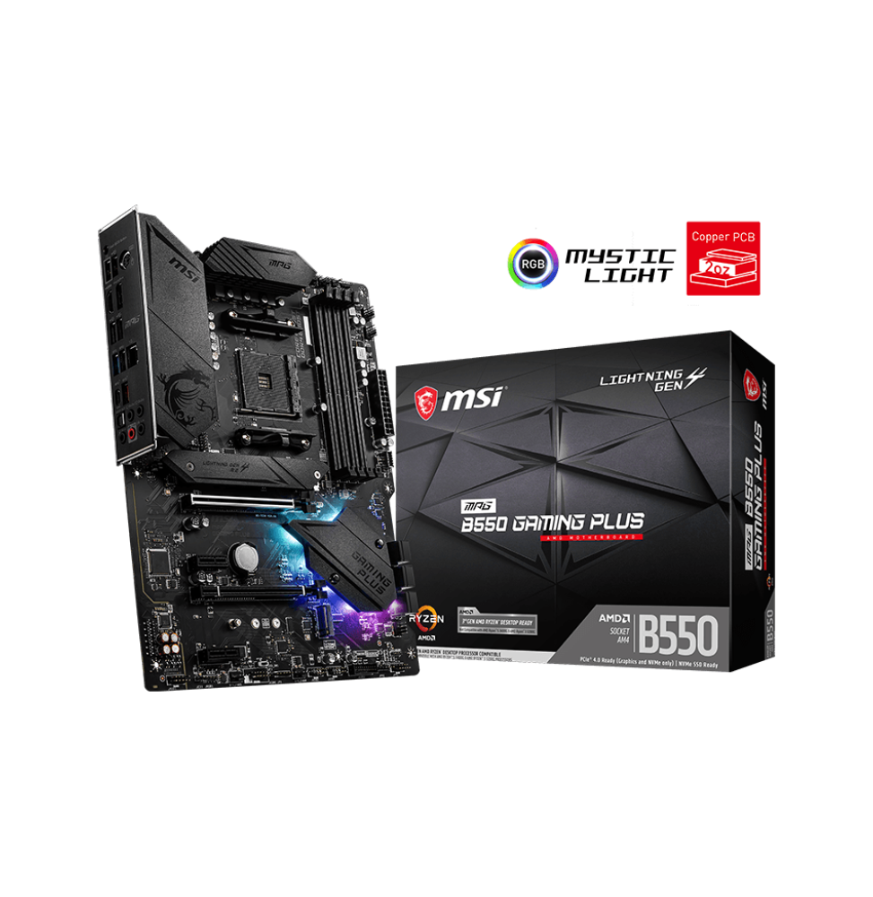 Carte Mère AMD MSI MPG B550 GAMING PLUS (911-7C56-031)