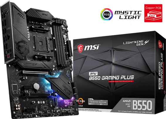 Carte Mère AMD MSI MPG B550 GAMING PLUS (911-7C56-031)