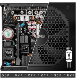 Bloc alimentation MSI MPG A850GF (306-7ZP0C11-CE0)