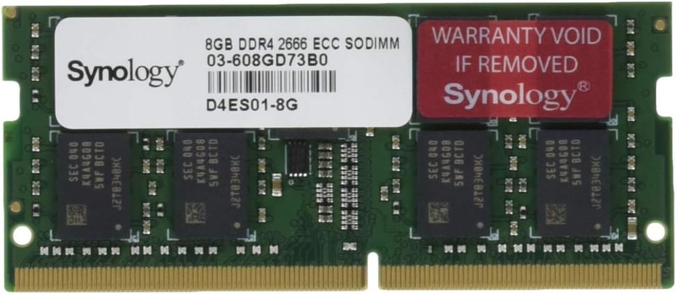 ذاكرة RAM Synology SO-DIMM 8GB DDR4 ECC - لخادم NAS (D4ES01-8G) — صورة 1