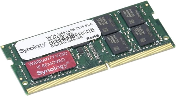 Barrette mémoire Synology SO-DIMM 16GB DDR4 ECC 2666 MHz - Serveur Nas (D4ECSO-2666-16G)