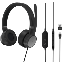 Micro-casque filaire Lenovo Go ANC (MS Teams) - USB (4XD1C99223)