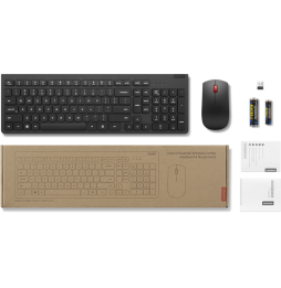 Combiné Lenovo Essential Clavier et Souris sans fil Gen2 - Français (4X31N50719)