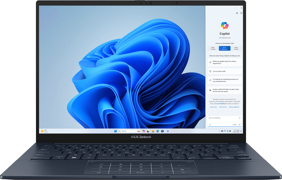 Ordinateur portable Asus Zenbook 14 OLED UX3405MA-QD183W — image 1