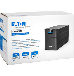 Onduleur Line-interactive Eaton 5E 900 USB Gen2 - 480 W / 900 VA - 2 prises FR (5E900UF)