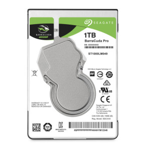 Seagate Barracuda Pro 2.5" 1 To Série ATA III 1 TB, 2.5", 7200 RPM, SATA III, 6 GB/s, 128 MB, 69.85x100.35x7 mm  (ST1000LM049)