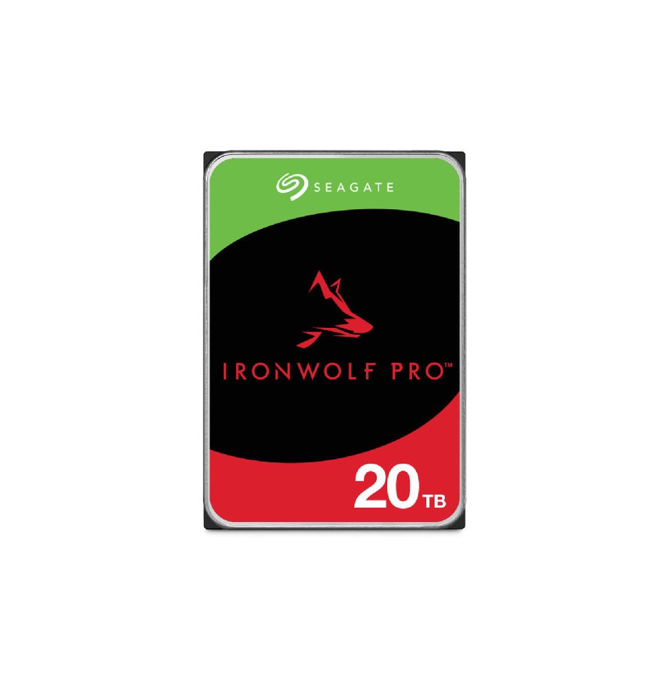 Seagate IronWolf Pro ST20000NT001 disque dur 3.5" 20 To 20 TB, SATA 6Gb/s, 26.11 x 101.85 x 146.99 mm, 670 g  (ST20000NT001)