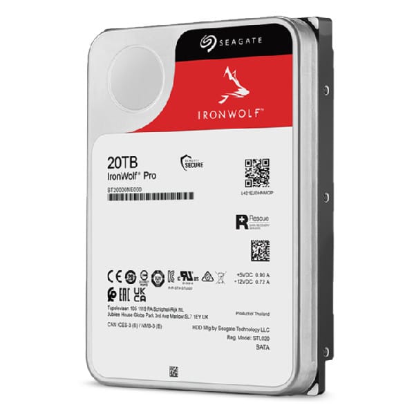 Seagate IronWolf Pro ST20000NT001 disque dur 3.5" 20 To 20 TB, SATA 6Gb/s, 26.11 x 101.85 x 146.99 mm, 670 g (ST20000NT001) — image 5