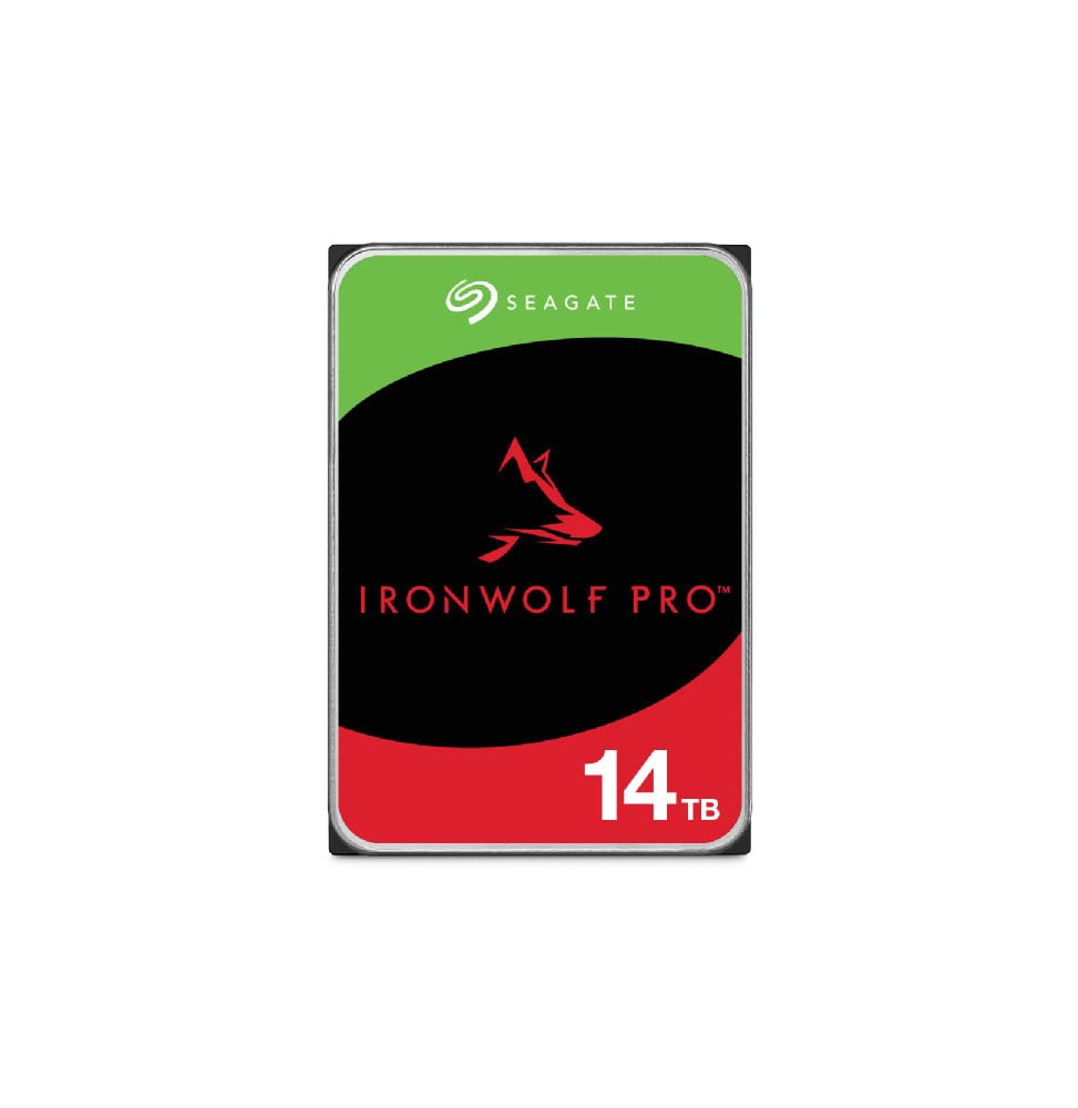 Seagate IronWolf Pro ST14000NT001 disque dur 3.5" 14 To 14 TB, SATA 6Gb/s, 26.11 x 101.85 x 146.99 mm, 670 g  (ST14000NT001)