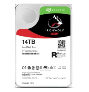 Seagate IronWolf Pro ST14000NT001 disque dur 3.5" 14 To 14 TB, SATA 6Gb/s, 26.11 x 101.85 x 146.99 mm, 670 g  (ST14000NT001)