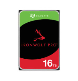 Seagate IronWolf Pro ST16000NT001 disque dur 3.5" 16 To 16 TB, SATA 6Gb/s, 26.11 x 101.85 x 146.99 mm, 670 g  (ST16000NT001)