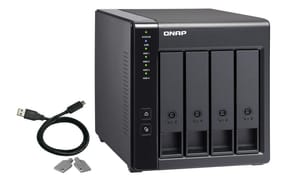 QNAP TR-004 Boîtier de disques de stockage Boîtier disque dur/SSD Noir 2.5/3.5" (TR-004) — image 7