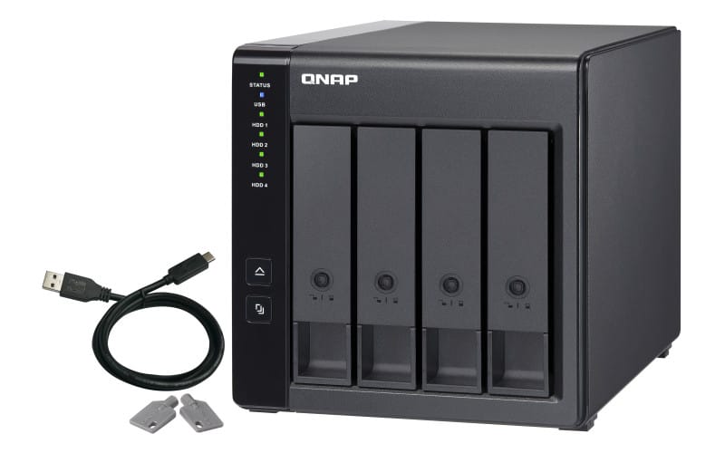 QNAP TR-004 Boîtier de disques de stockage Boîtier disque dur/SSD Noir 2.5/3.5" (TR-004) — image 8