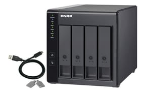 QNAP TR-004 Boîtier de disques de stockage Boîtier disque dur/SSD Noir 2.5/3.5" (TR-004) — image 8