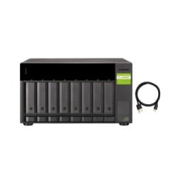 QNAP TL-D800C Boîtier de disques de stockage Boîtier disque dur/SSD Noir, Gris 2.5/3.5" (TL-D800C)
