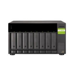 QNAP TL-D800C Boîtier de disques de stockage Boîtier disque dur/SSD Noir, Gris 2.5/3.5" (TL-D800C)