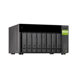 QNAP TL-D800C Boîtier de disques de stockage Boîtier disque dur/SSD Noir, Gris 2.5/3.5" (TL-D800C)
