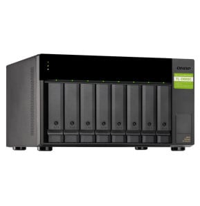 QNAP TL-D800C Boîtier de disques de stockage Boîtier disque dur/SSD Noir, Gris 2.5/3.5" (TL-D800C)