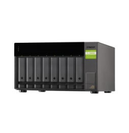 QNAP TL-D800C Boîtier de disques de stockage Boîtier disque dur/SSD Noir, Gris 2.5/3.5" (TL-D800C)