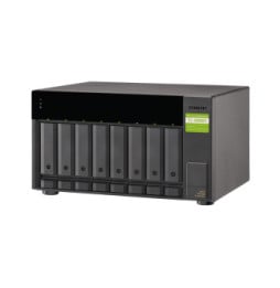 QNAP TL-D800C Boîtier de disques de stockage Boîtier disque dur/SSD Noir, Gris 2.5/3.5" (TL-D800C)