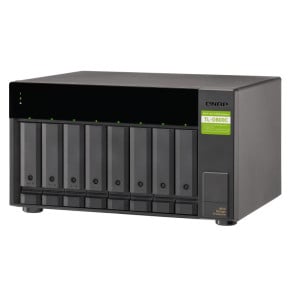 QNAP TL-D800C Boîtier de disques de stockage Boîtier disque dur/SSD Noir, Gris 2.5/3.5" (TL-D800C)