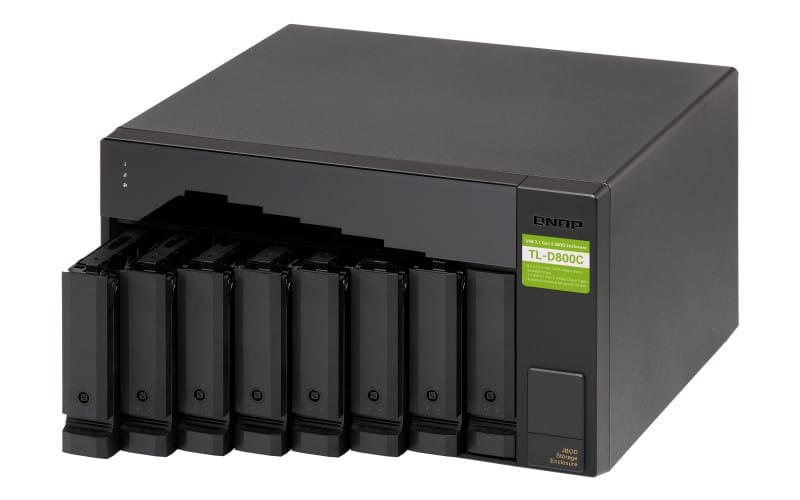 QNAP TL-D800C Boîtier de disques de stockage Boîtier disque dur/SSD Noir, Gris 2.5/3.5" (TL-D800C) — image 7