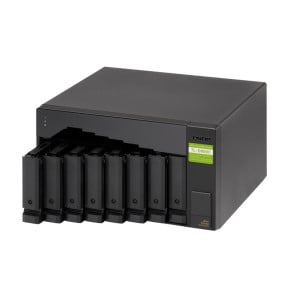 QNAP TL-D800C Boîtier de disques de stockage Boîtier disque dur/SSD Noir, Gris 2.5/3.5" (TL-D800C)