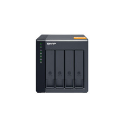 QNAP TL-D400S Boîtier de disques de stockage Boîtier disque dur/SSD Noir, Gris 2.5/3.5" (TL-D400S)