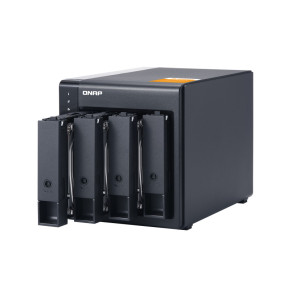 QNAP TL-D400S Boîtier de disques de stockage Boîtier disque dur/SSD Noir, Gris 2.5/3.5" (TL-D400S)
