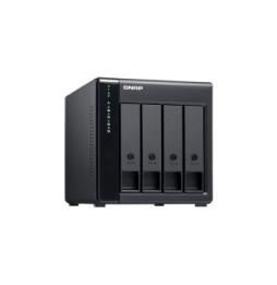 QNAP TL-D400S Boîtier de disques de stockage Boîtier disque dur/SSD Noir, Gris 2.5/3.5" (TL-D400S)
