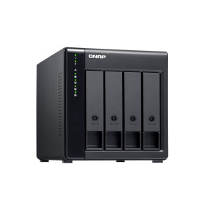 QNAP TL-D400S Boîtier de disques de stockage Boîtier disque dur/SSD Noir, Gris 2.5/3.5" (TL-D400S)