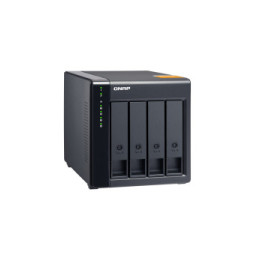 QNAP TL-D400S Boîtier de disques de stockage Boîtier disque dur/SSD Noir, Gris 2.5/3.5" (TL-D400S)