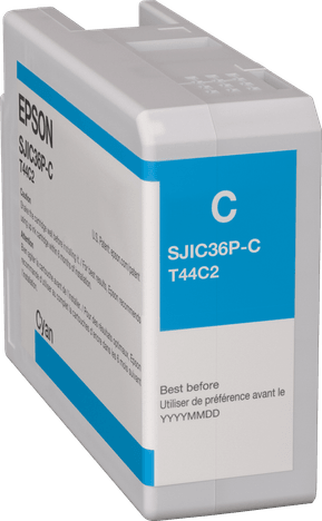 SJIC36P(C): Ink cartridge for ColorWorks C6500/C6000 cyan (C13T44C240)