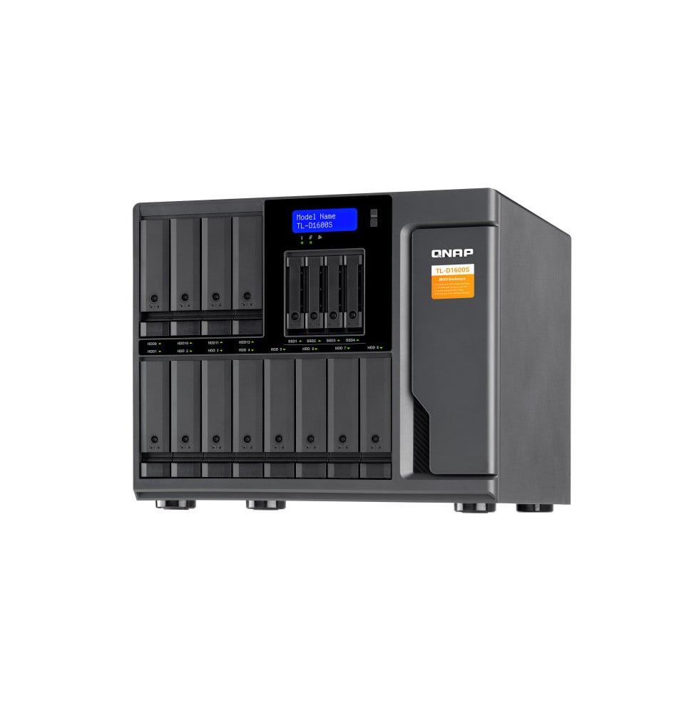 QNAP TL-D1600S Boîtier de disques de stockage Boîtier disque dur/SSD Noir, Gris 2.5/3.5" (TL-D1600S)