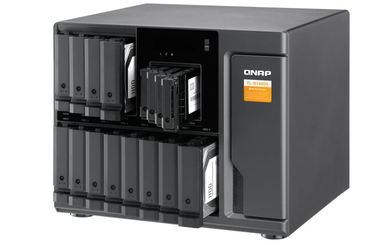 QNAP TL-D1600S Boîtier de disques de stockage Boîtier disque dur/SSD Noir, Gris 2.5/3.5" (TL-D1600S) — image 4