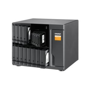 QNAP TL-D1600S Boîtier de disques de stockage Boîtier disque dur/SSD Noir, Gris 2.5/3.5" (TL-D1600S)