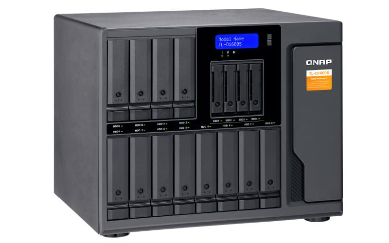 QNAP TL-D1600S Boîtier de disques de stockage Boîtier disque dur/SSD Noir, Gris 2.5/3.5" (TL-D1600S) — image 8
