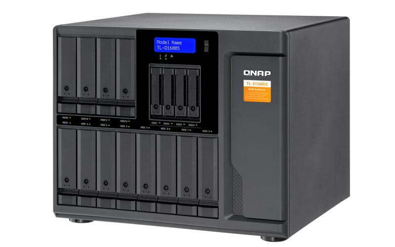 QNAP TL-D1600S Boîtier de disques de stockage Boîtier disque dur/SSD Noir, Gris 2.5/3.5" (TL-D1600S) — image 10
